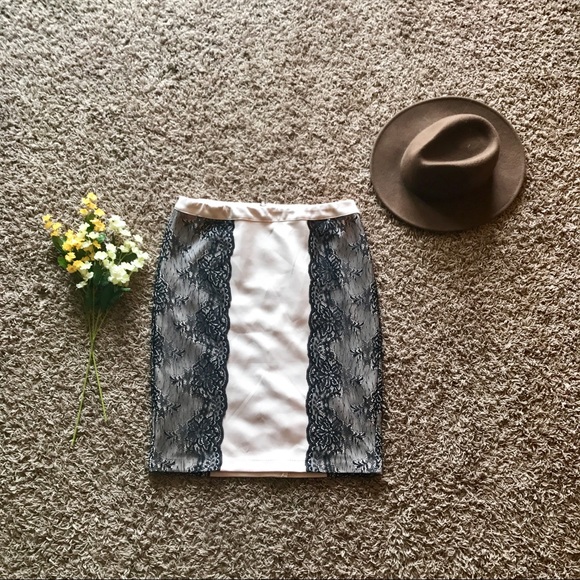 The Limited Dresses & Skirts - The Limited Lace Trim Pencil Skirt